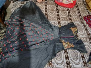 Grey embroidered GOWN