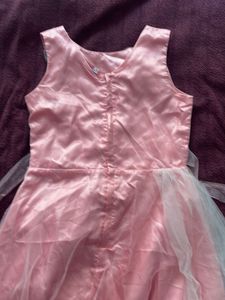 Girls Pink Party Gown