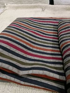 Striped Dress material with dupatta