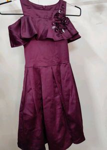 Burgundy Party Dress