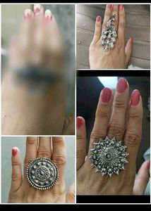 Set of 4 Statement Rings