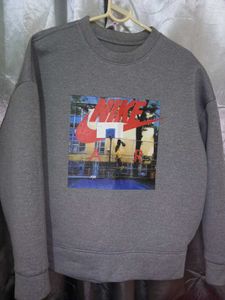 Grey  Nike Style Graphic Unisex Sweatshirt