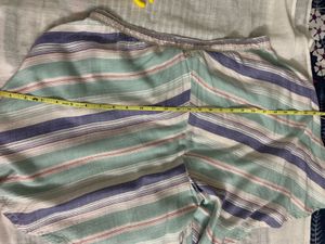 BStories Striped Culottes Shorts