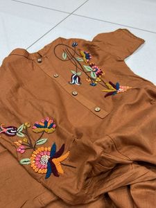 Floral Hand Made Embroidered Dress