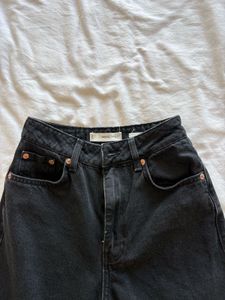 Mango Classic Black Mom Fit Jeans