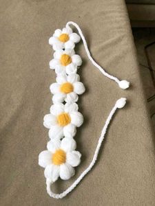 Daisy Crochet Headband - Handmade