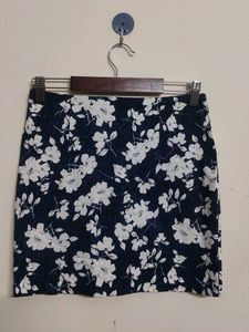 Floral Print Mini Skirt