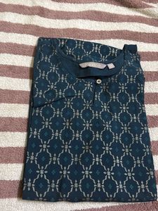 Stylish Teal Printed Kurta