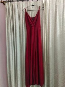 Elegant Red Maxi Dress
