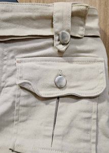Khaki Skort with Pockets