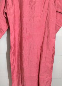 Pink Embroidered Kurta with pant