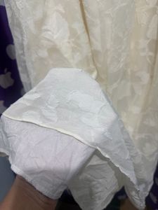Elegant Off-Shoulder Cream Dress
