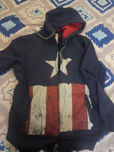Captain America Zip-Up Hoodie