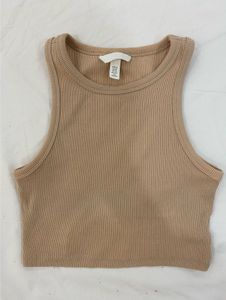 H&amp;M Ribbed Knit Crop Tank Top