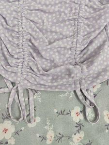 Chic Lavender Polka Dot Top
