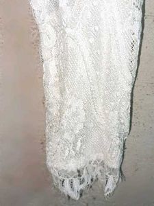 Beautiful Lace Top Long Tunic White