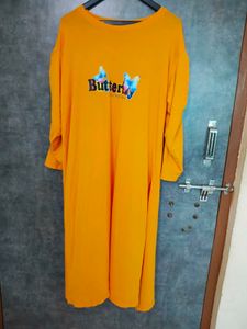 long mustard color t-shirt