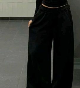 Black Wide Leg Lower