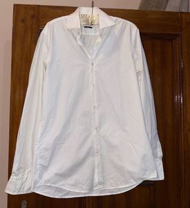 BOSS Classic White Button-Up Shirt