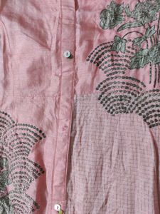 A-line Pink Kurta