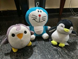 set of 3 soft toys