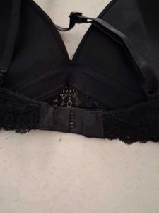 34B H&amp;M Black Lace Trim Bra