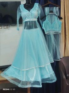 Stunning Sky Blue Lehenga for Sale