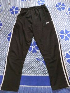 Nike Black Track Pant | White Stripe | ₹110 Only