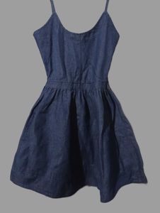 Denim Fit & Flare Dress
