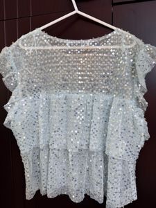 Sparkly Sequin Tiered Top
