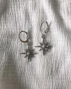 Sparkling Star Dangle Earrings