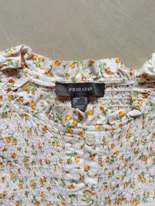 Floral Print Ruffle Top