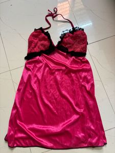 Satin mini night gown