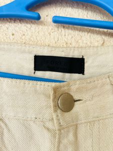 Classic Beige Straight Leg Jeans