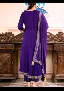Elegant Purple Kurta Set with Dupatta