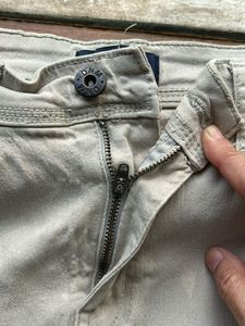28 Waist Girls Beige / Cream Colour Denim Jeans