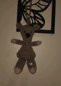 Handmade Crochet Teddy Bear Charm