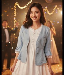 *B1G1* Denim Jacket & White Dress
