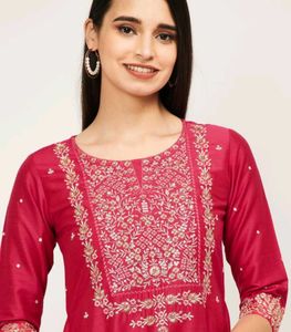 Span A-line Kurta