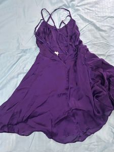 new Satin Flare Dress