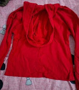 Vibrant Red Hoodie