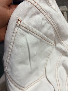 Trendyol off White Straight Jeans