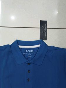 FCUK Blue Polo TShirt