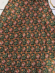 Vibrant Elephant Print Lehenga Choli Set