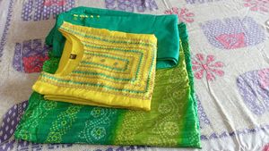 Haldi - mehndi 2-in-1 suit set