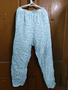 Blue Cotton Floral Print Kurta with Pant