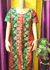 Chanderi Katan Bridal Kurti beautiful look