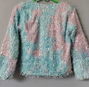 Sparkly Fuzzy Top