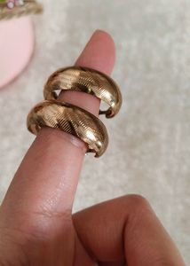 Golden Hoop Earrings