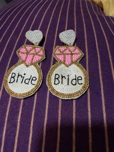 Bride Earrings - Diamond Ring Design